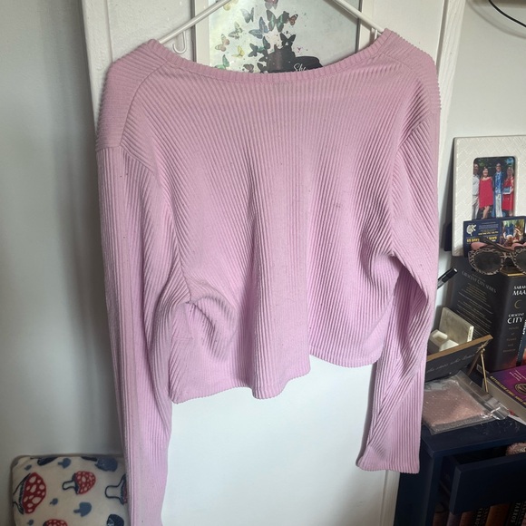 Wild Fable Light Pink Ribbed Top - Picture 2 of 4